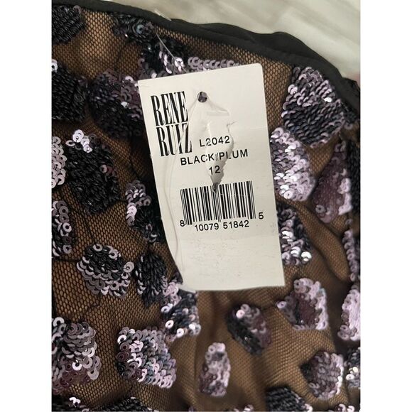 NWT Rene Ruiz Collection Sweetheart Strapless Sequin Gown SIZE 12 $1995 - Picture 11 of 11